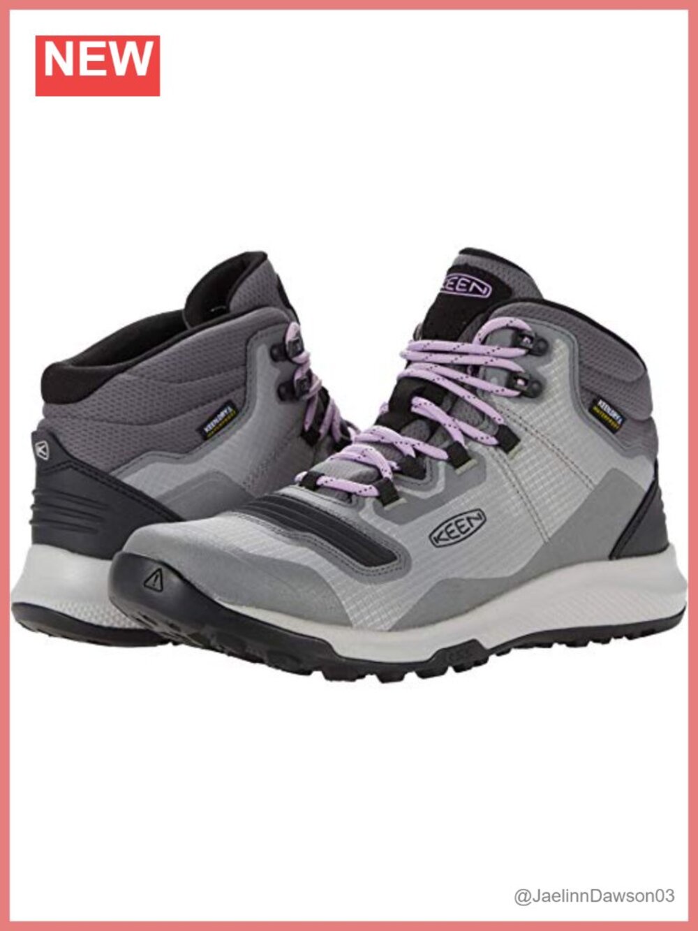 KEEN Women's Tempo Flex Mid Waterproof Hiking Boots Lightweight Ankle Lace-Up